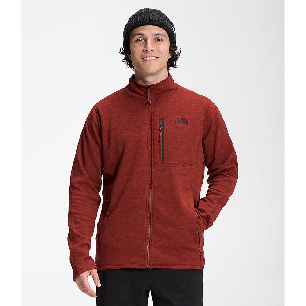 The North Face Canyonlands Full Zip Ανδρικα Fleece - Κοκκινα (XESH26704)